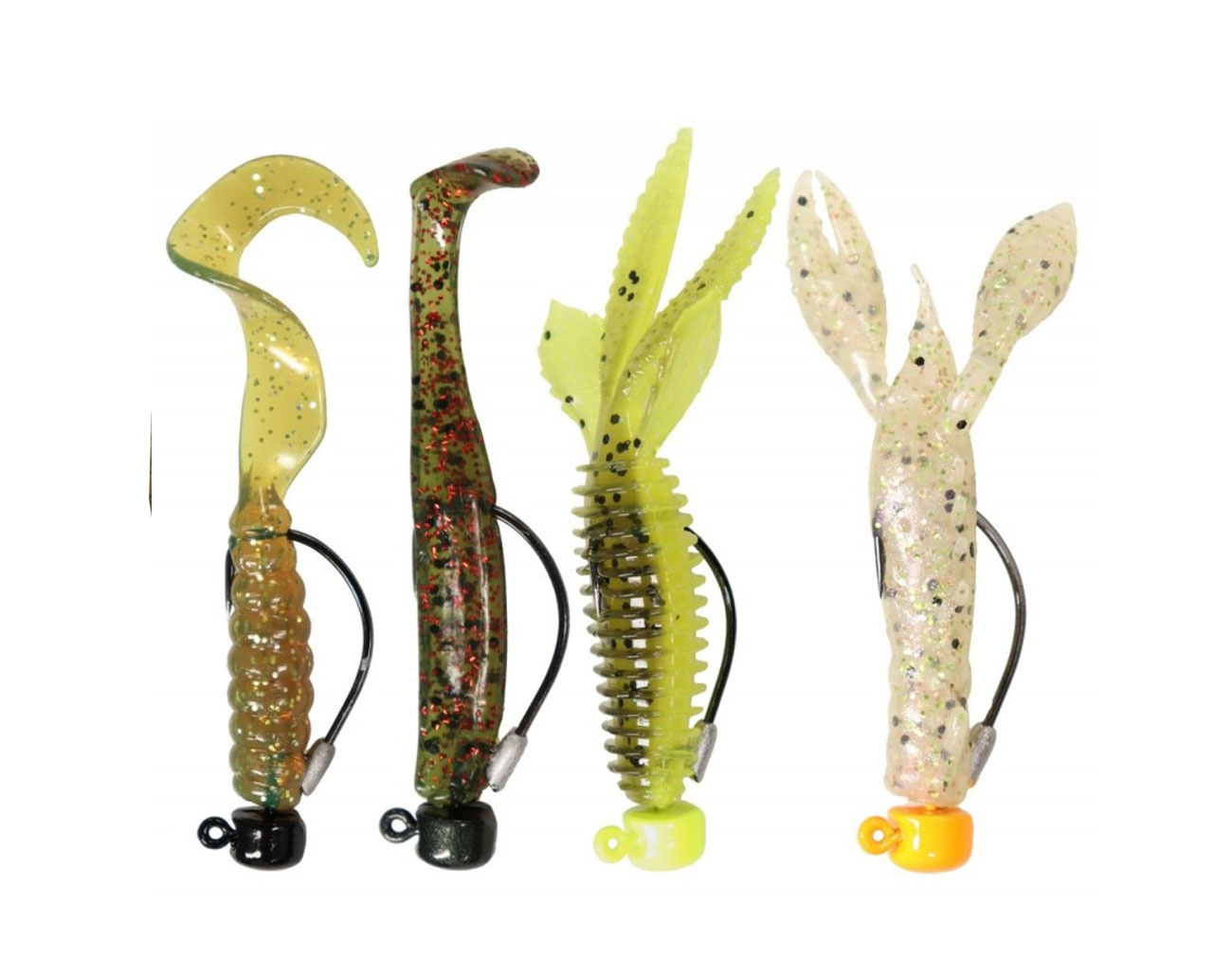 Z-Man Nedlockz EWG Jig Heads Green Pumpkin 4pk